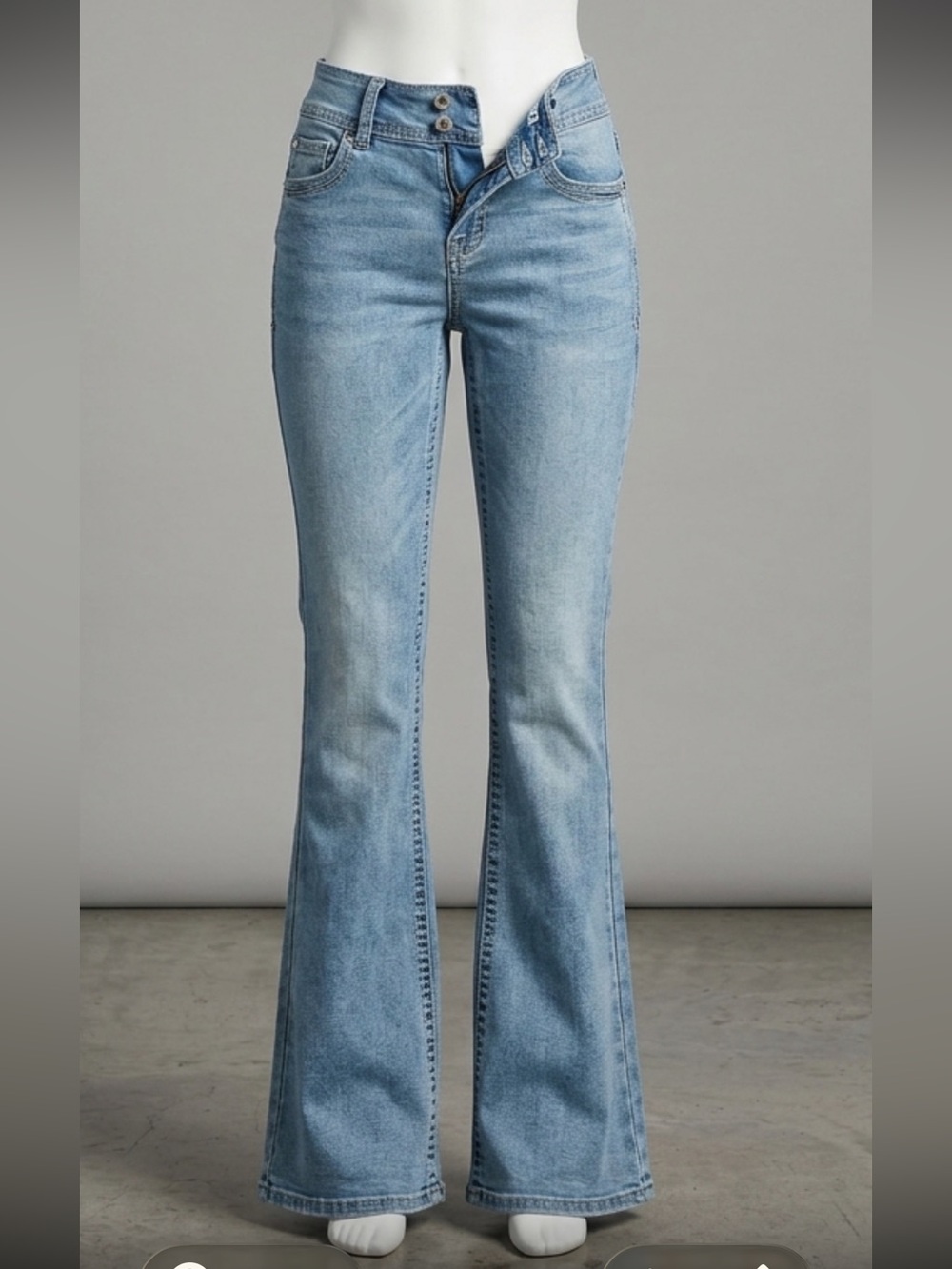 New without tags Wallflower Light Blue High-Waist Flare Jeans - Women's Denim